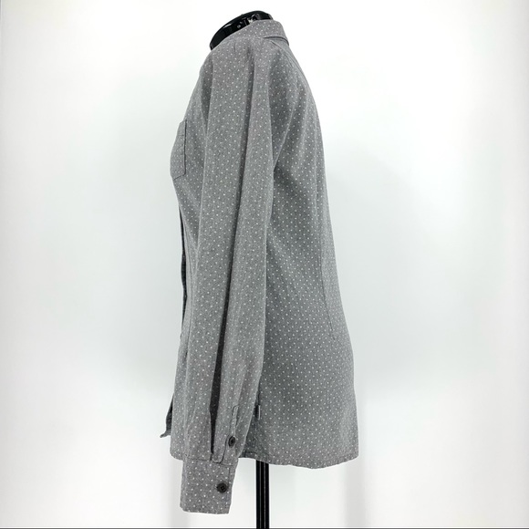 Firefly Polka Dot Flannel Button Down Shirt, Med - Picture 6 of 16